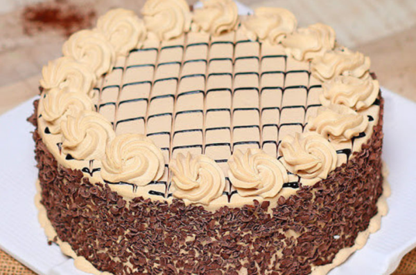 Crunchy coffee cake