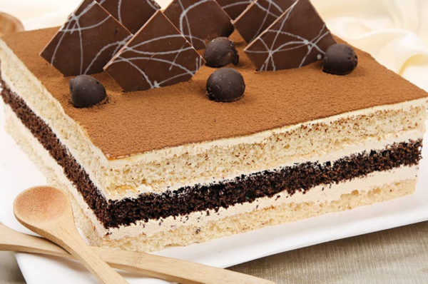 square shape coffee cake