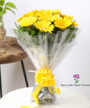 yellow gerbera flower bouquet