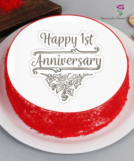 Customised red velvet cake