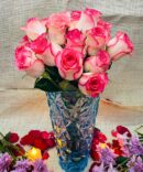 Pink Shaded White Rose