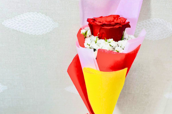Valentine's Special Single Rose Flower