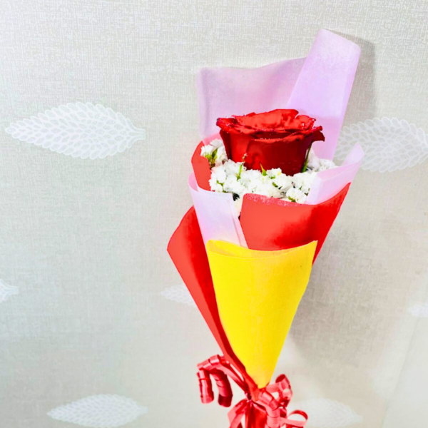 Valentine's Special Single Rose Flower