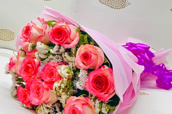 Jumilia Rose Bouquet | New Lucky Flowers and Cakes | Bouquet for Valentines in Udaipur