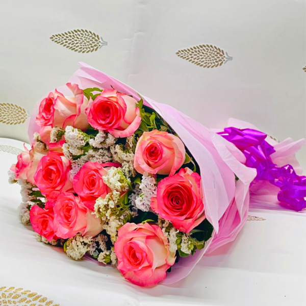 Jumilia Rose Bouquet | New Lucky Flowers and Cakes | Bouquet for Valentines in Udaipur