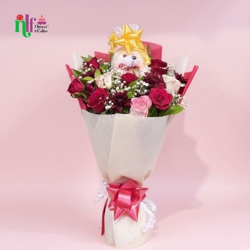 Ultimate Love & Adoration Rose-Carnation Bouquet