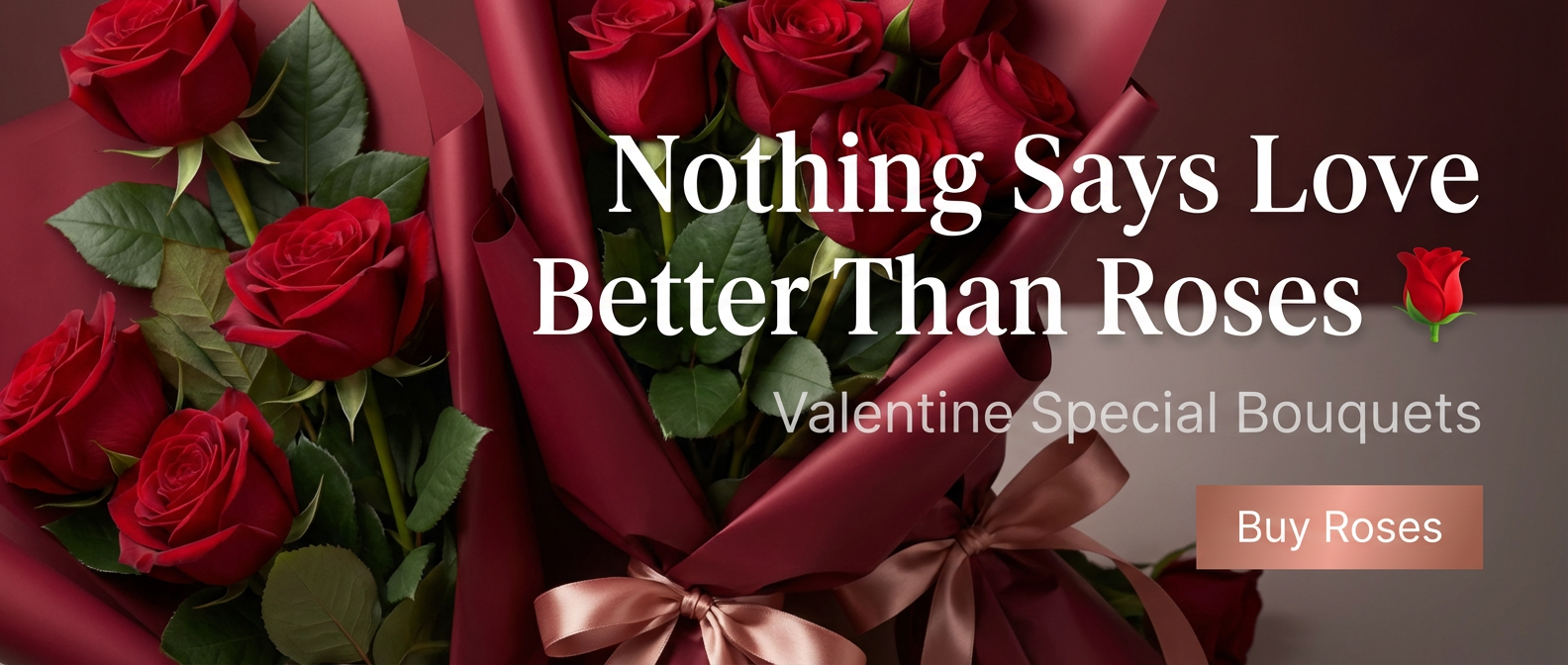Valentine Roses Banner