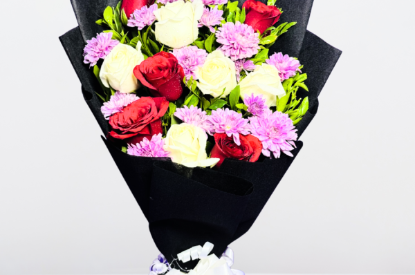 Red Rose & carnations Flower Bouquet