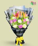 Mixed Roses and Lilies Bouquet